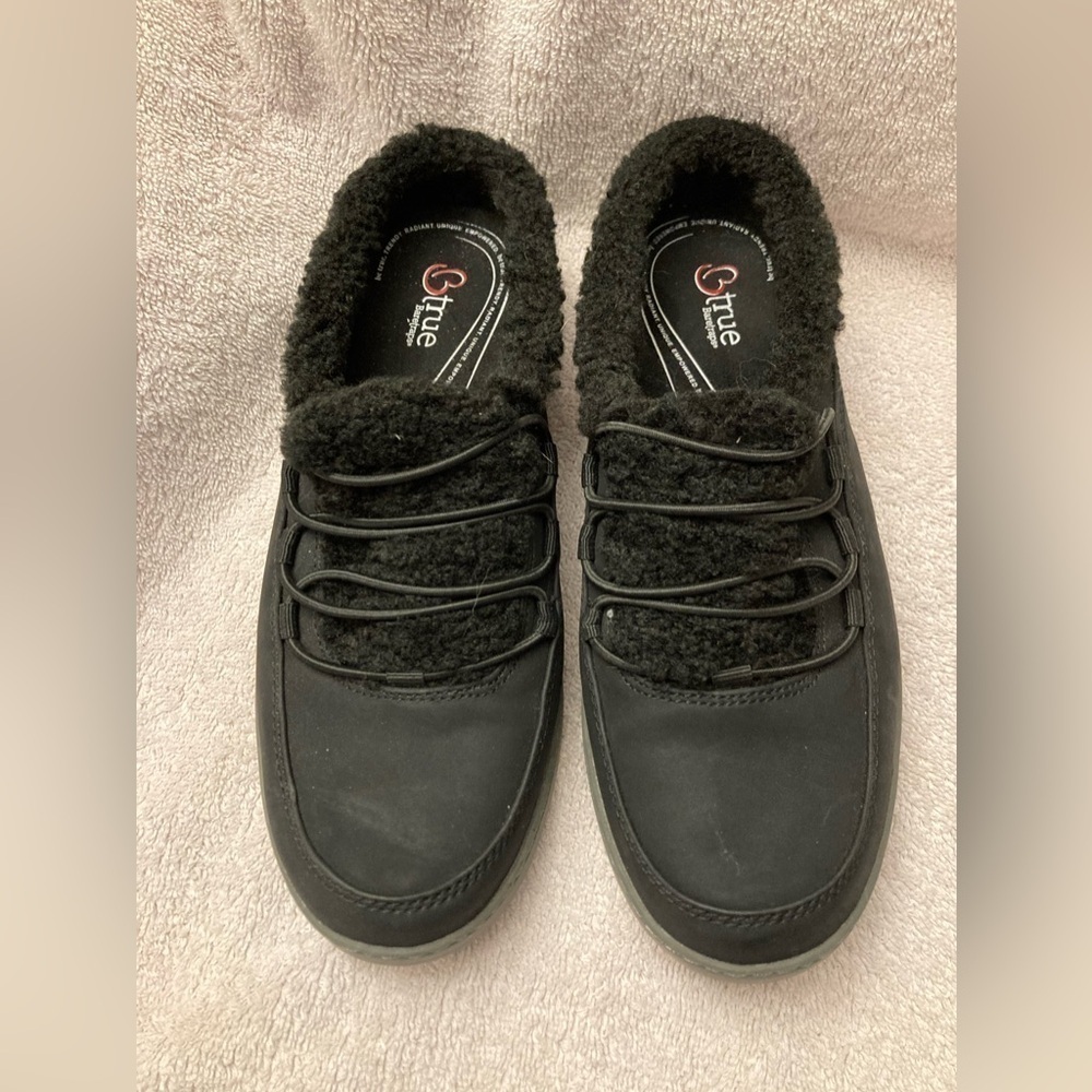 Baretraps Slippers Hard Sole Faux Fur Size 7.5